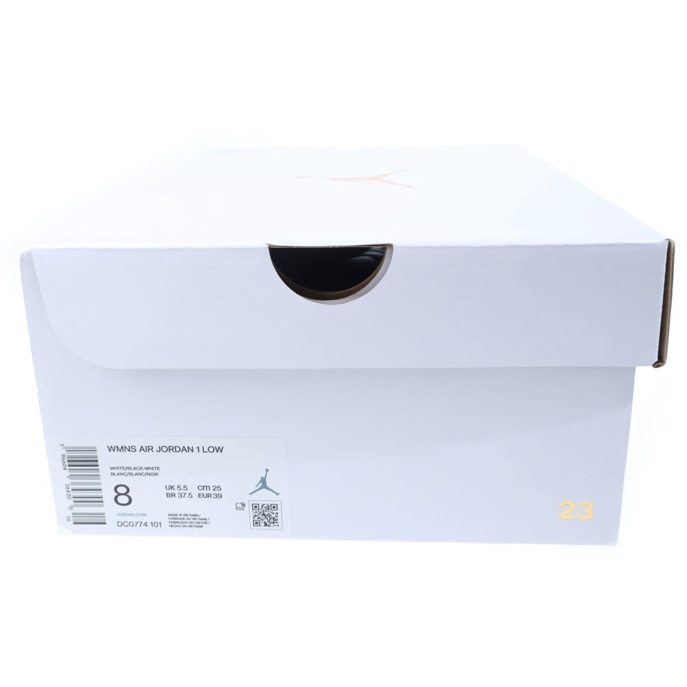 NIKE(ナイキ) WMNS AIR JORDAN 1 LOW ウィメンズ エアジョーダン 1 ローカットスニーカー ブラック/ホワイト US8/25cm DC0774-101 レディース