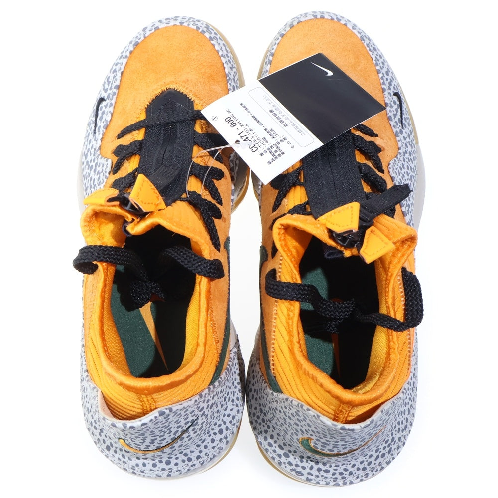 NIKE(ナイキ) ×atmos LEBRON 16 LOW SAFARI アトモス レブロン16 サファリ ローカットスニーカー オレンジ US7/25cm CD9471-800