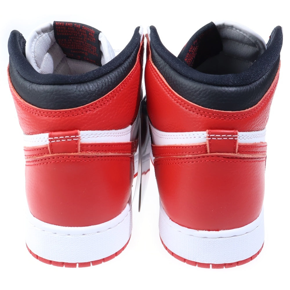NIKE(ナイキ) AIR JORDAN 1 HIGH OG GS エアジョーダン1 ハイカットスニーカー レッド/ホワイト US7Y/25cm 575441-161