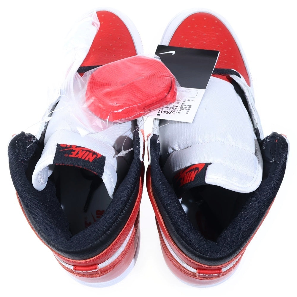 NIKE(ナイキ) AIR JORDAN 1 HIGH OG GS エアジョーダン1 ハイカットスニーカー レッド/ホワイト US7Y/25cm 575441-161