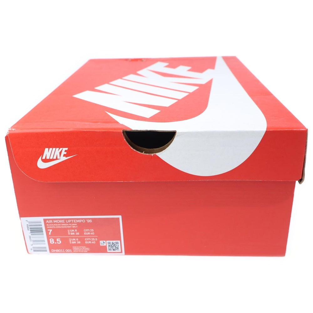 NIKE(ナイキ) AIR MORE UPTEMPO 96 ROUGH GREEN エアモアアップテンポ ラフグリーン ハイカットスニーカーシューズ カーキ/ブラック US7/25cm DH8011-001