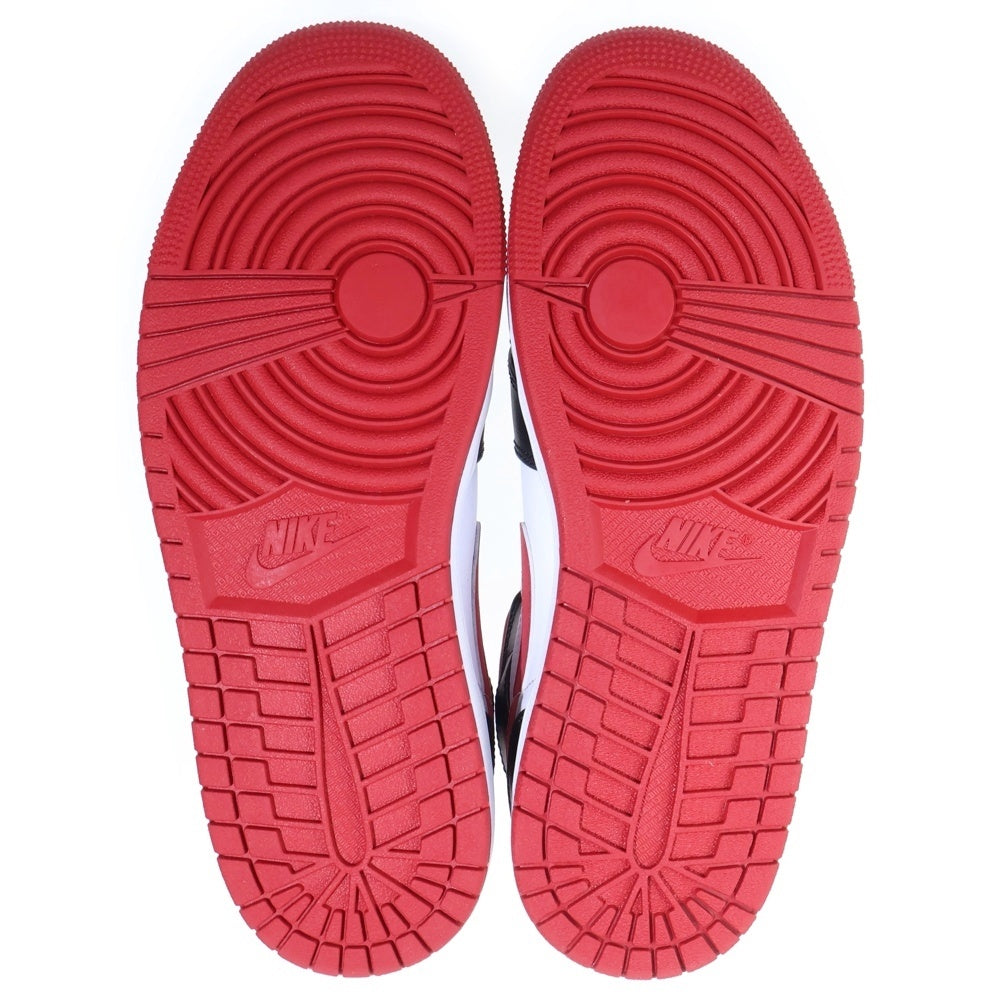 NIKE(ナイキ) AIR JORDAN 1 MID Gym Red エアジョーダン1 ミッド ジムレッド ミッドカットスニーカー ホワイト/ブラック/レッド US8/26cm 554724-122