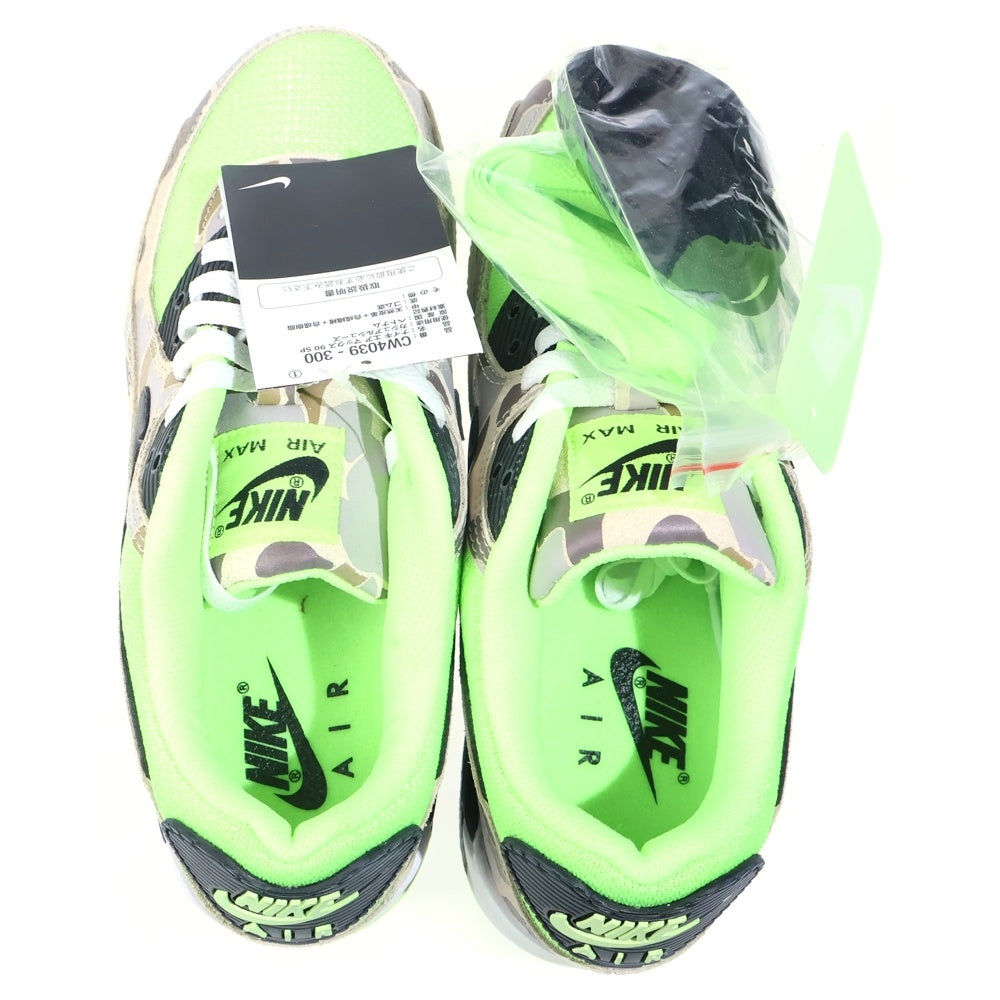 NIKE(ナイキ) AIR MAX 90 GREEN CAMO エアマックス グリーンカモ ローカットスニーカー ブラウン/グリーン US7/25cm CW4039-300