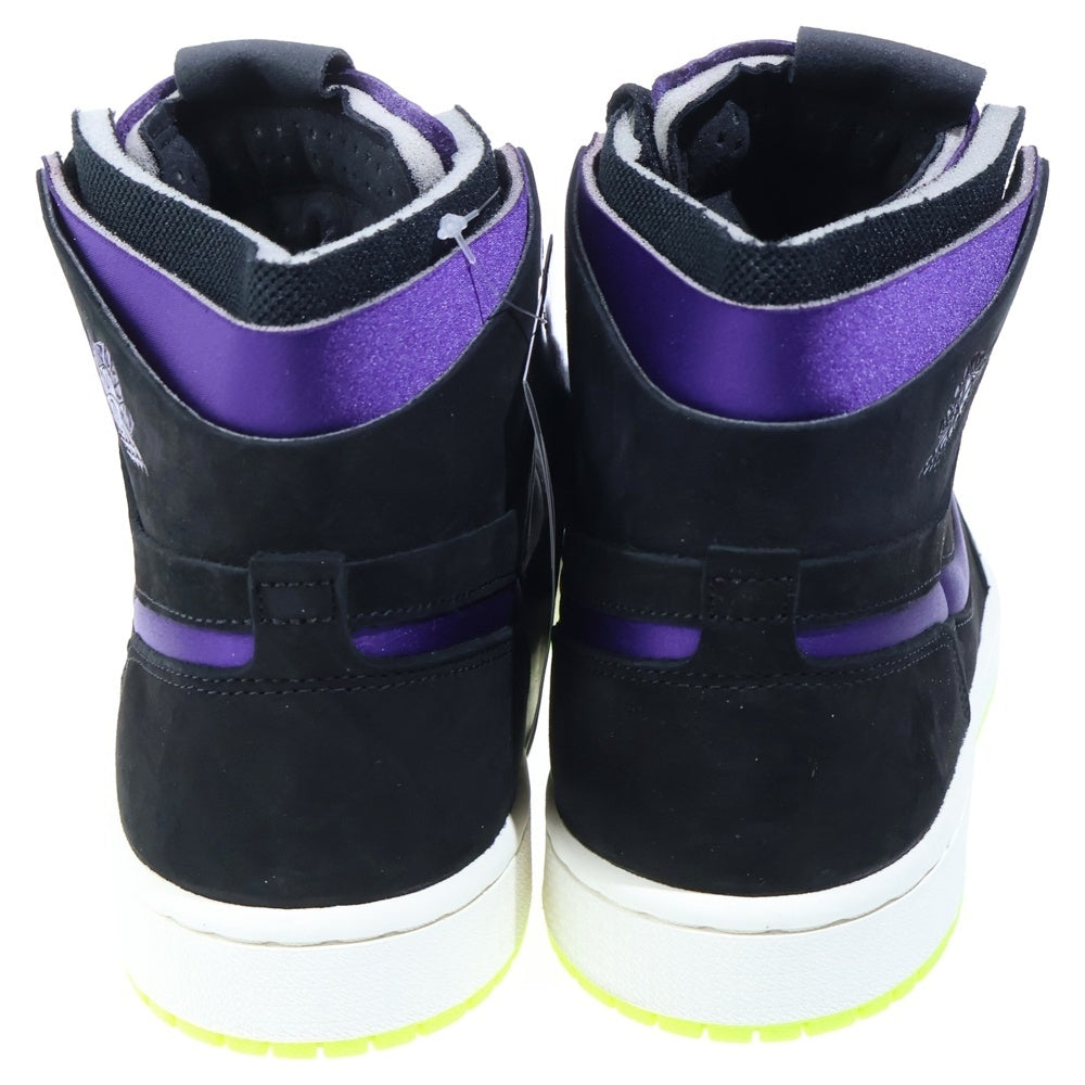 NIKE(ナイキ) WMNS AIR JORDAN 1 HIGH ZOOM PLUM PURPLE ウィメンズ エアジョーダン ズーム ハイカットスニーカー ブラック/パープル US8/25cm CT0979-001 レディース