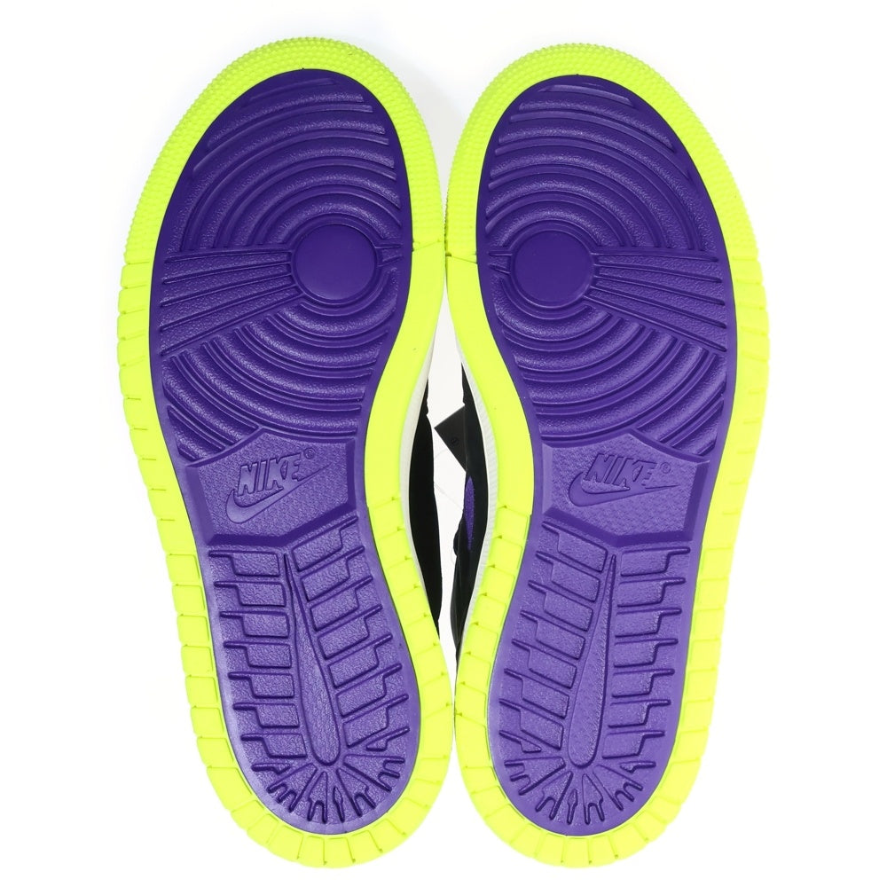 NIKE(ナイキ) WMNS AIR JORDAN 1 HIGH ZOOM PLUM PURPLE ウィメンズ エアジョーダン ズーム ハイカットスニーカー ブラック/パープル US8/25cm CT0979-001 レディース