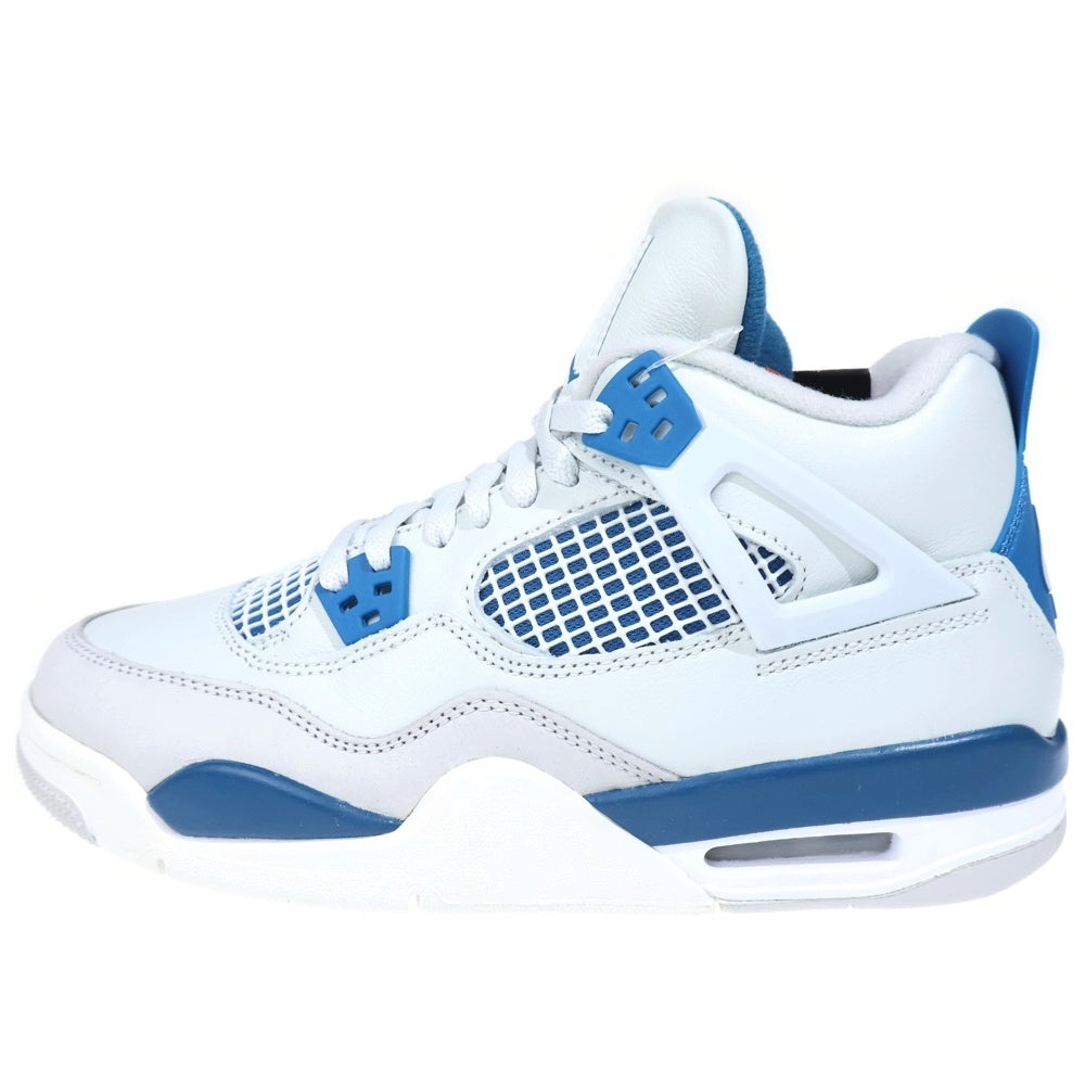 NIKE(ナイキ) AIR JORDAN 4 RETRO エア ジョーダン 4 レトロ GS ハイカットスニーカー ホワイト/ブルー US7Y/25cm HF4281-141 レディース