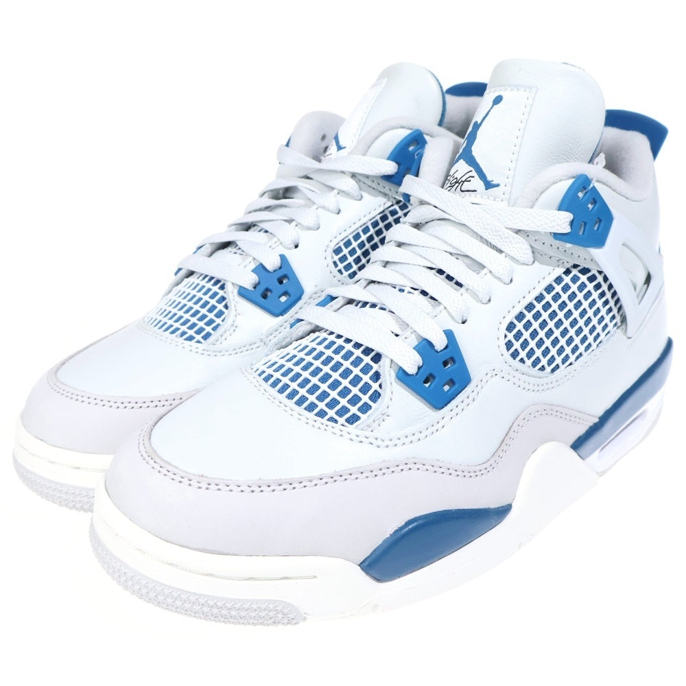 NIKE(ナイキ) AIR JORDAN 4 RETRO エア ジョーダン 4 レトロ GS ハイカットスニーカー ホワイト/ブルー US7Y/25cm HF4281-141 レディース