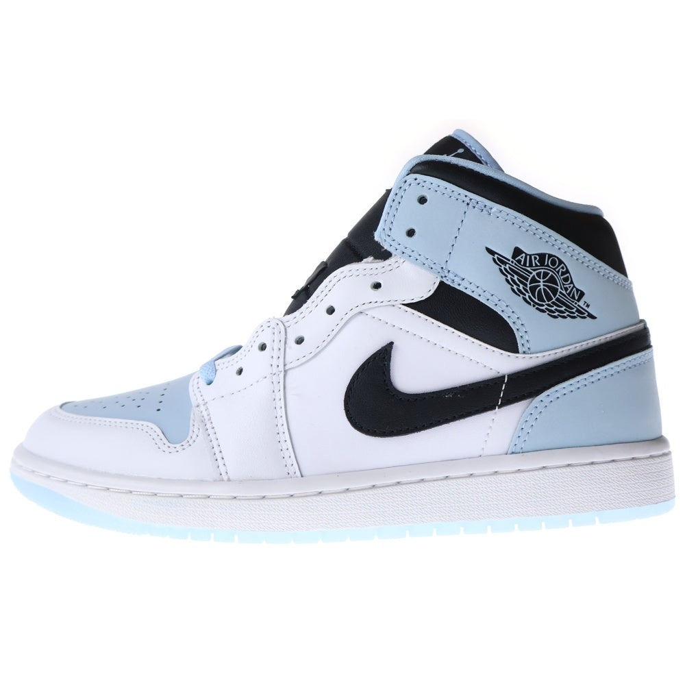 NIKE(ナイキ) AIR JORDAN 1 MID ICE BLUE NUBUCK エアジョーダン1 アイスブルー ヌバック ハイカットスニーカー ブルー/ホワイト US7/25cm DV1308-104