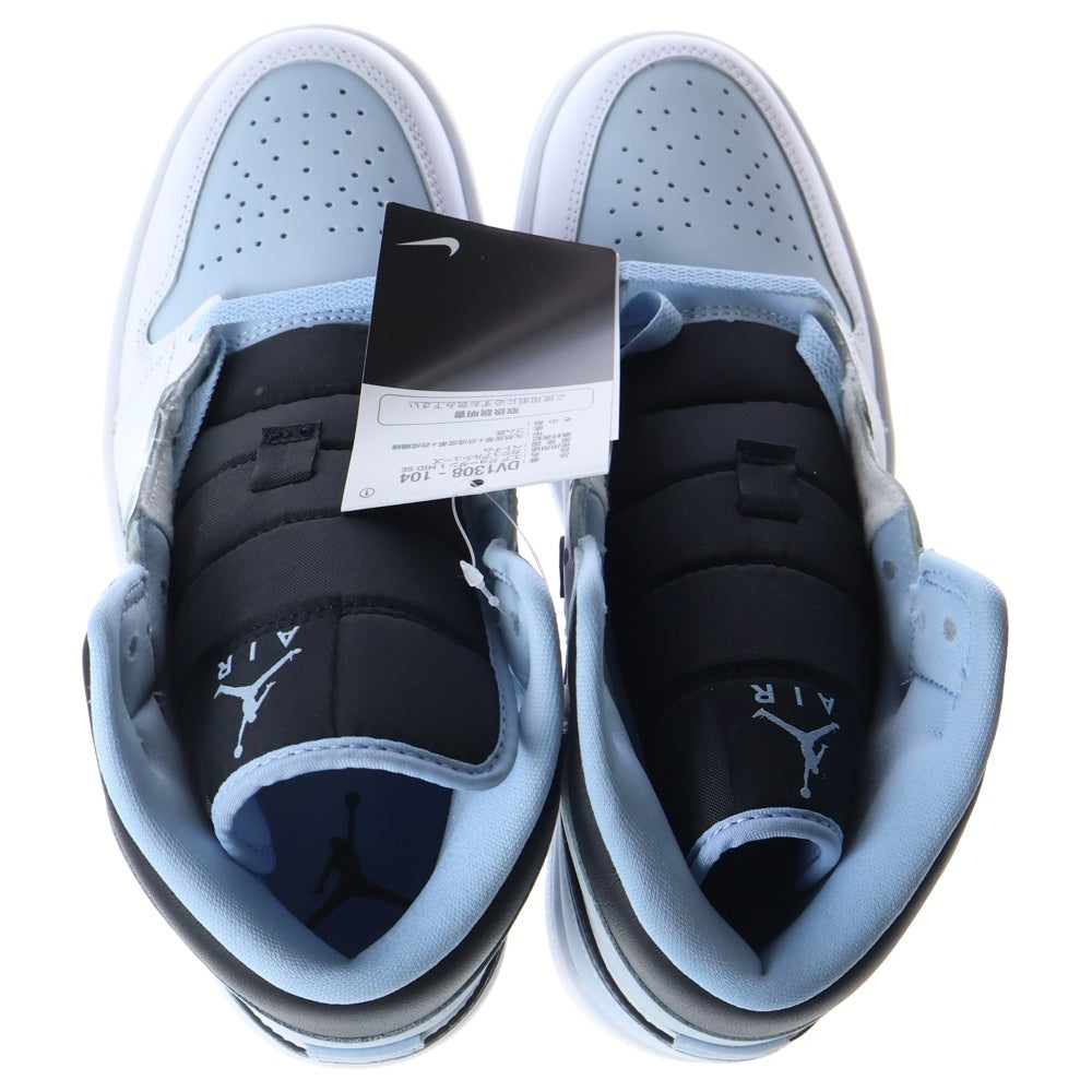 NIKE(ナイキ) AIR JORDAN 1 MID ICE BLUE NUBUCK エアジョーダン1 アイスブルー ヌバック ハイカットスニーカー ブルー/ホワイト US7/25cm DV1308-104