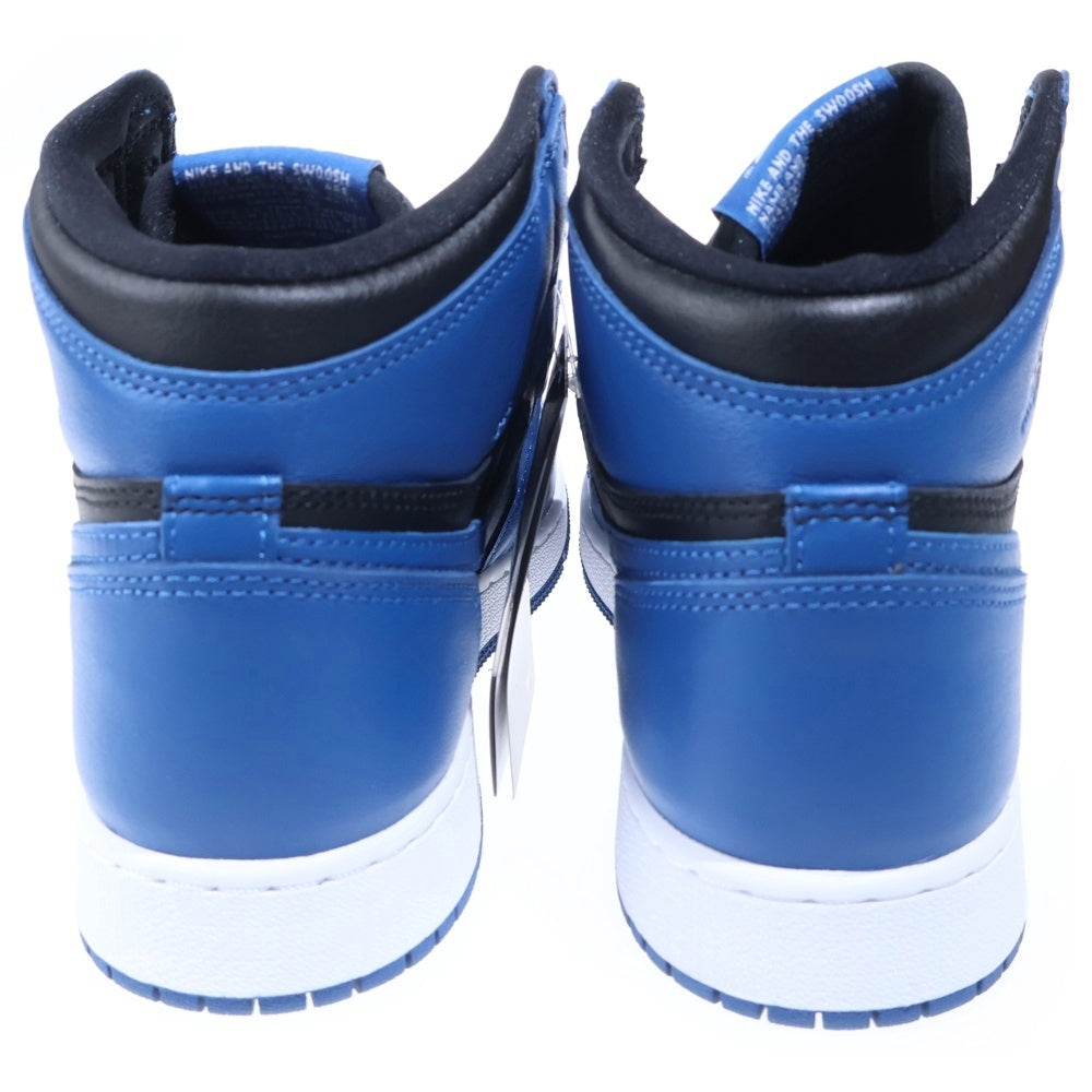 NIKE(ナイキ) AIR JORDAN 1 RETRO HIGH OG GS DARK MARINA BLUE エアジョーダン1 ダークマリーナブルー ハイカットスニーカー ブラック/ブルー 6Y/24.5cm 575441-404 レディース