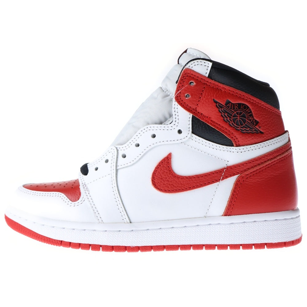 NIKE(ナイキ) AIR JORDAN 1 HIGH OG HERITAGE エアジョーダン 1 ヘリテージ ハイカットスニーカー ホワイト/レッド US7/25cm 555088-161
