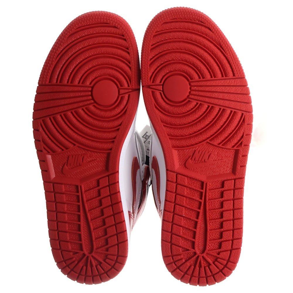 NIKE(ナイキ) AIR JORDAN 1 HIGH OG HERITAGE エアジョーダン 1 ヘリテージ ハイカットスニーカー ホワイト/レッド US7/25cm 555088-161