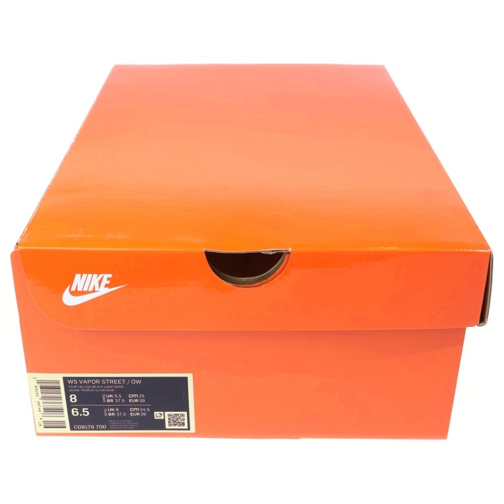 NIKE(ナイキ) ×OFF-WHITE WMNS VAPOR STREET/OW オフホワイト ウィメンズ ヴェイパー ストリート ローカットスニーカー イエロー US8/25cm CD8178-700 レディース