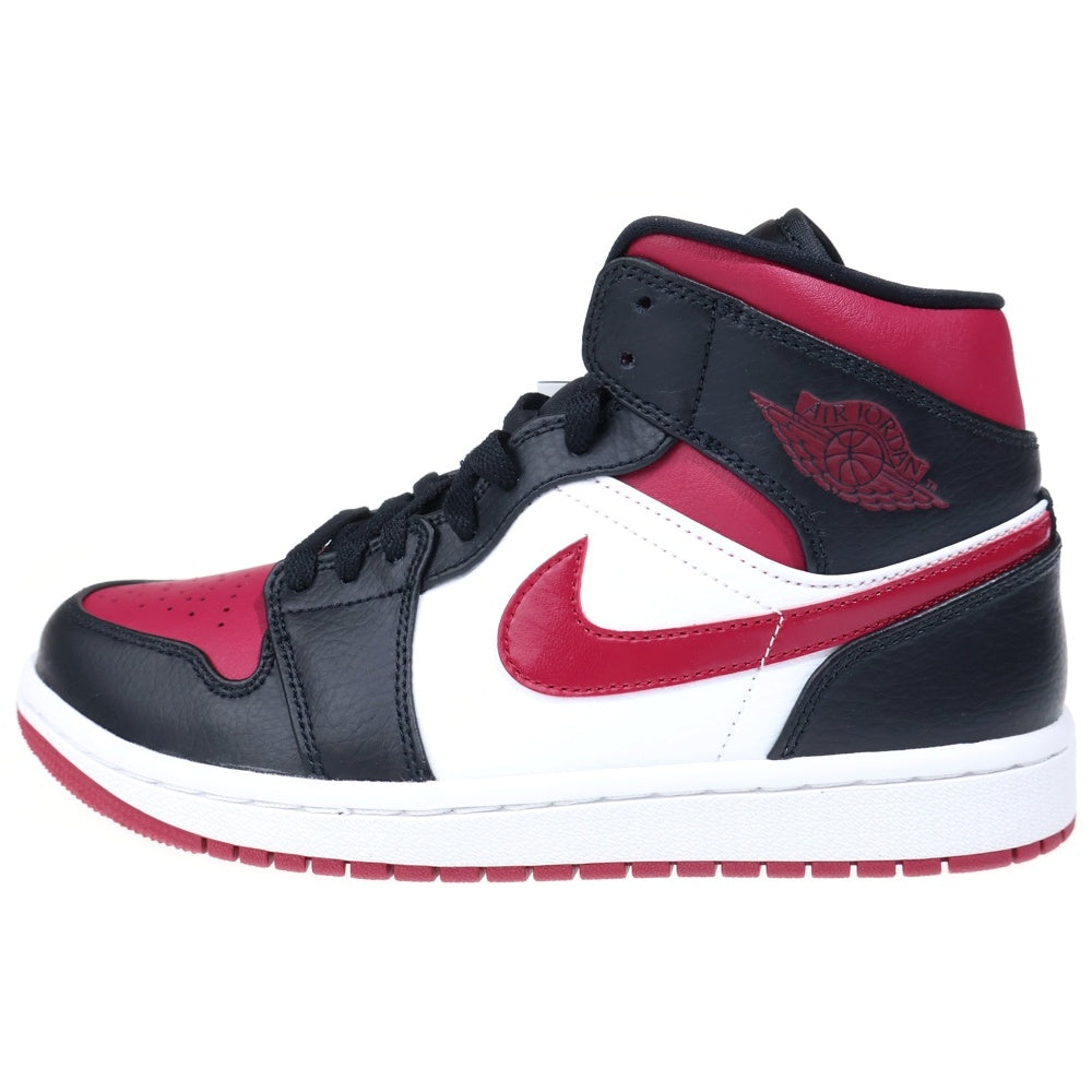 NIKE(ナイキ) AIR JORDAN 1 MID エアジョーダン ミッドカットスニーカー ボルドー US7.5/25.5cm 554724-066