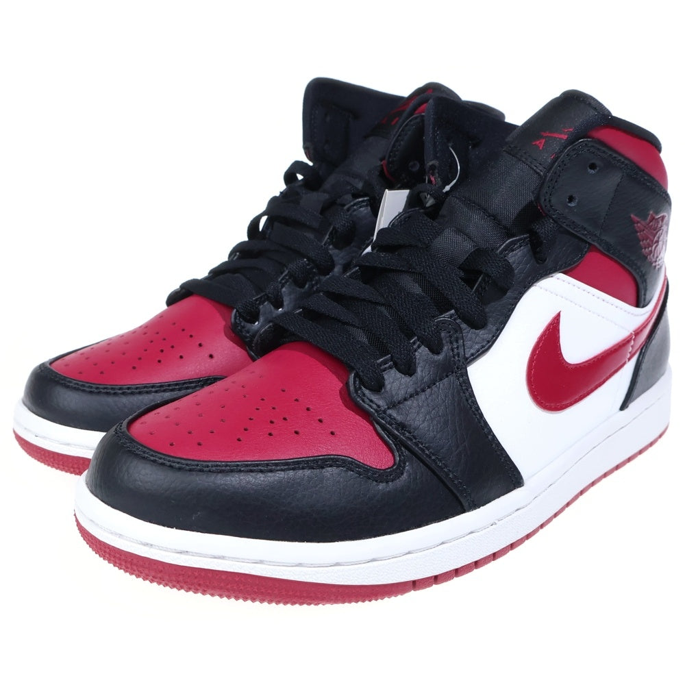 NIKE(ナイキ) AIR JORDAN 1 MID エアジョーダン ミッドカットスニーカー ボルドー US7.5/25.5cm 554724-066