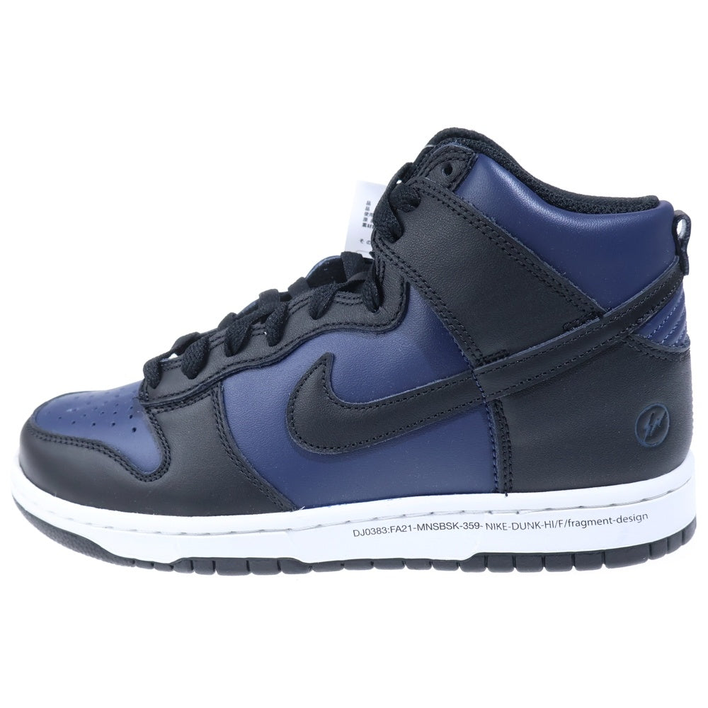 NIKE(ナイキ) ×FRAGMENT DUNK HIGH TOKYO フラグメント ダンク 東京 ハイカットスニーカー ネイビー US7.5/25.5cm DJ0383-400
