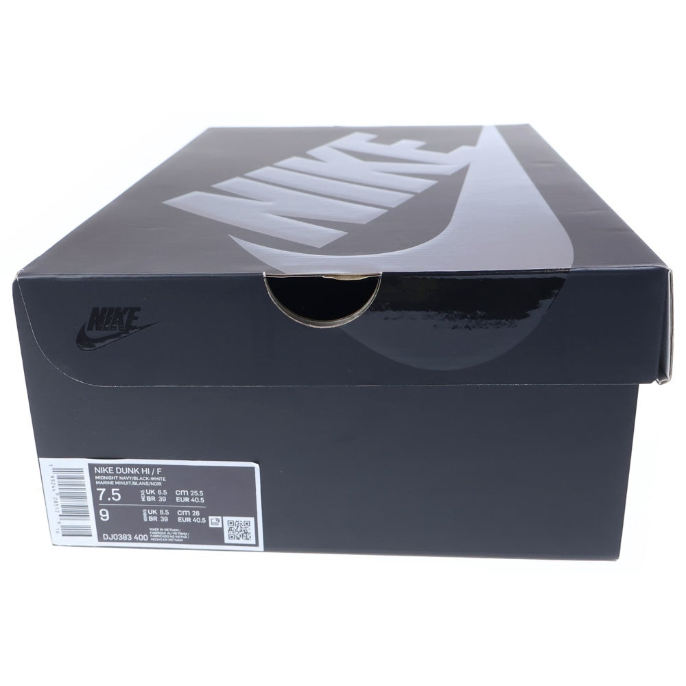 NIKE(ナイキ) ×FRAGMENT DUNK HIGH TOKYO フラグメント ダンク 東京 ハイカットスニーカー ネイビー US7.5/25.5cm DJ0383-400