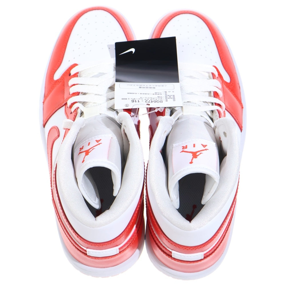 NIKE(ナイキ) WMNS AIR JORDAN 1 ウィメンズ エアジョーダン1 ミッドカットスニーカー オレンジ US8/25cm BQ6472-116 レディース