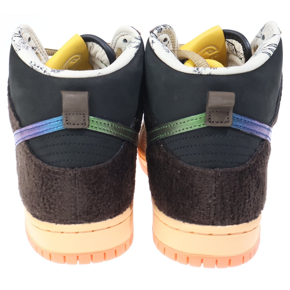 NIKE SB(ナイキエスビー) ×Concepts DUNK HIGH PRO QS DUCK コンセプツ ダンクハイ ダック ハイカットスニーカー スペシャルボックス ブラウン US7.5/25.5cm DC6887-200