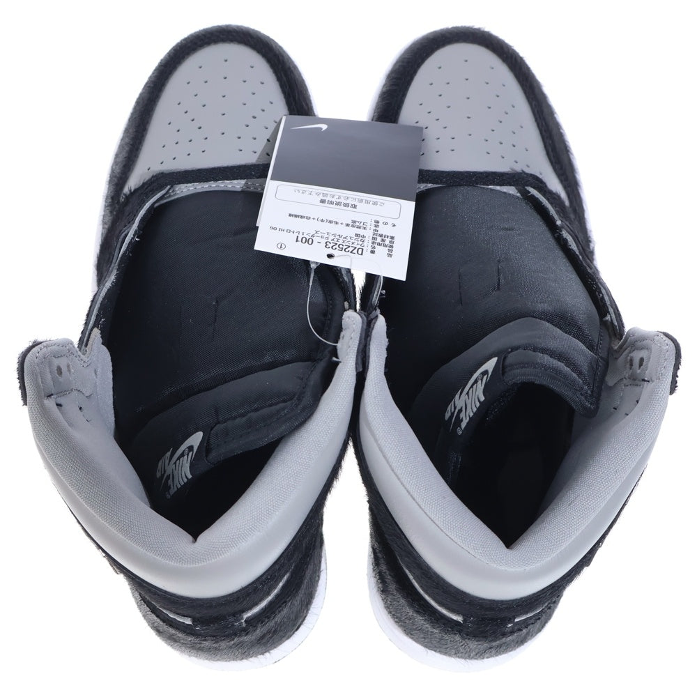 NIKE(ナイキ) WMNS AIR JORDAN 1 RETRO HI OG ウィメンズ エアジョーダン1 レトロ ハイカットスニーカー グレー/ブラック US8/25cm DZ2523-001 レディース