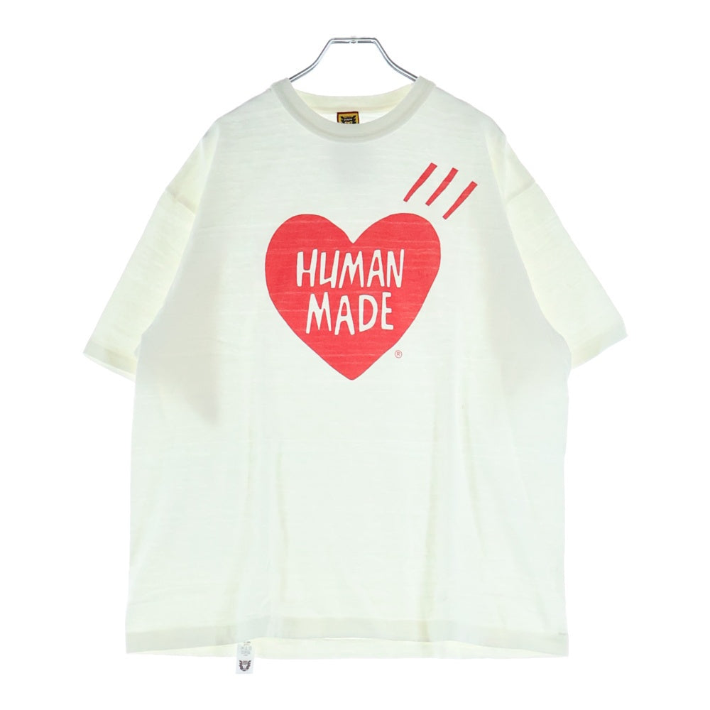 HUMAN MADE(ヒューマンメイド) Front Herat S/S Tee フロントハートプリント 半袖Tシャツ ホワイト HM17TE023