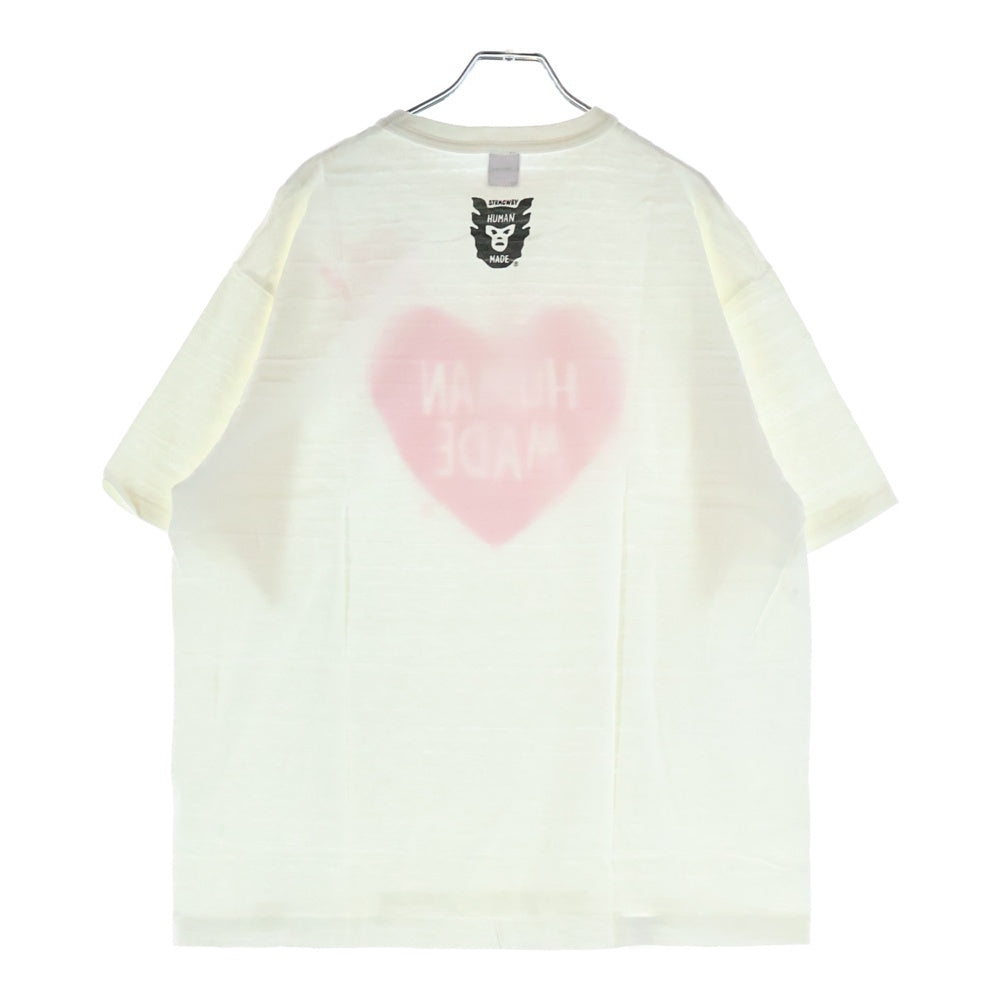 HUMAN MADE(ヒューマンメイド) Front Herat S/S Tee フロントハートプリント 半袖Tシャツ ホワイト HM17TE023