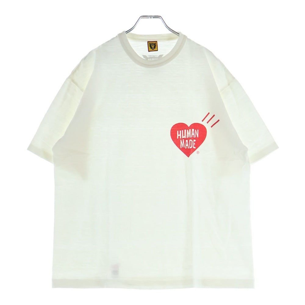 HUMAN MADE(ヒューマンメイド) Small Herat S/S Tee スモール ハートプリント 半袖Tシャツ ホワイト HM17TE021