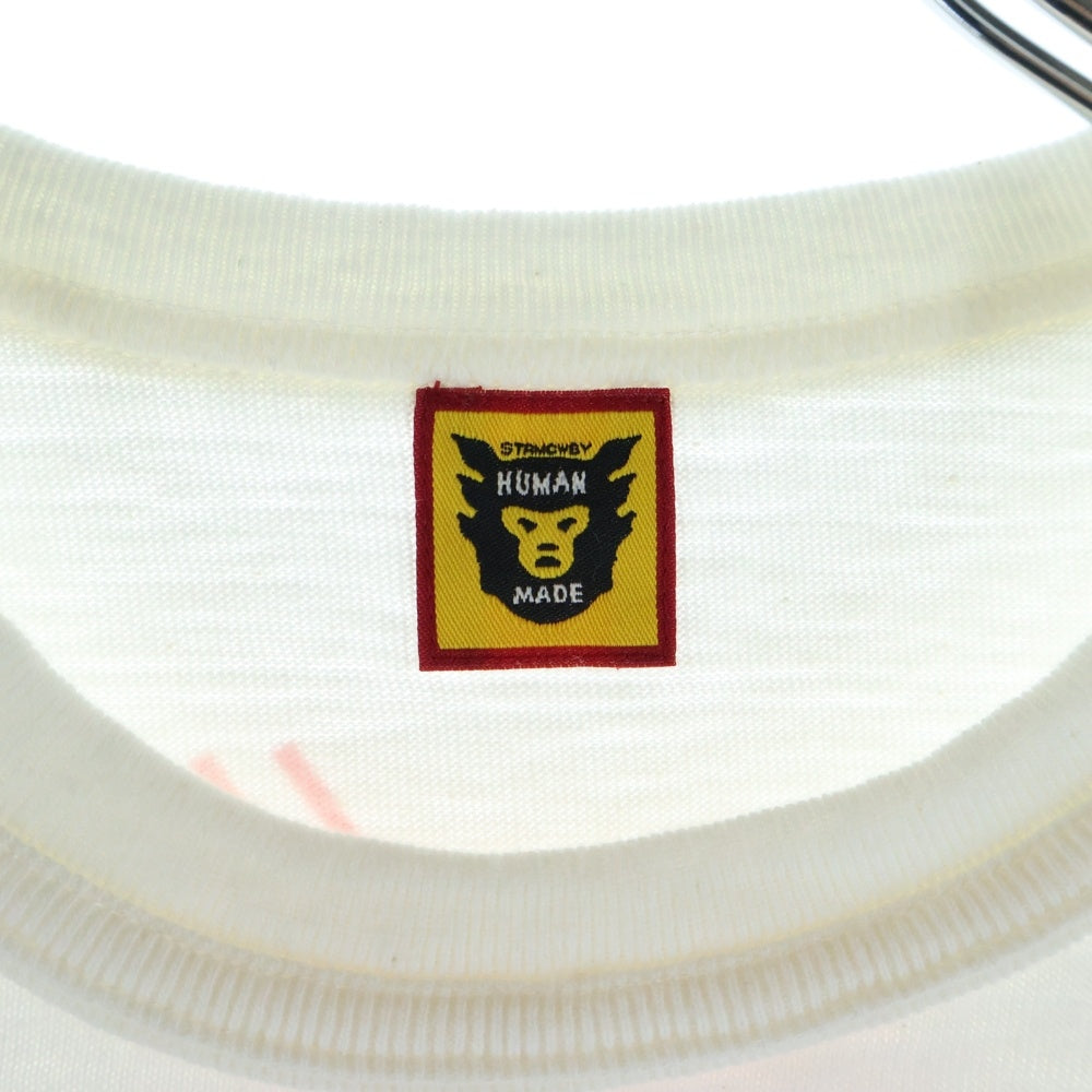 HUMAN MADE(ヒューマンメイド) Front Logo Print S/S Tee フロントロゴ 半袖Tシャツ ホワイト HM17TE022