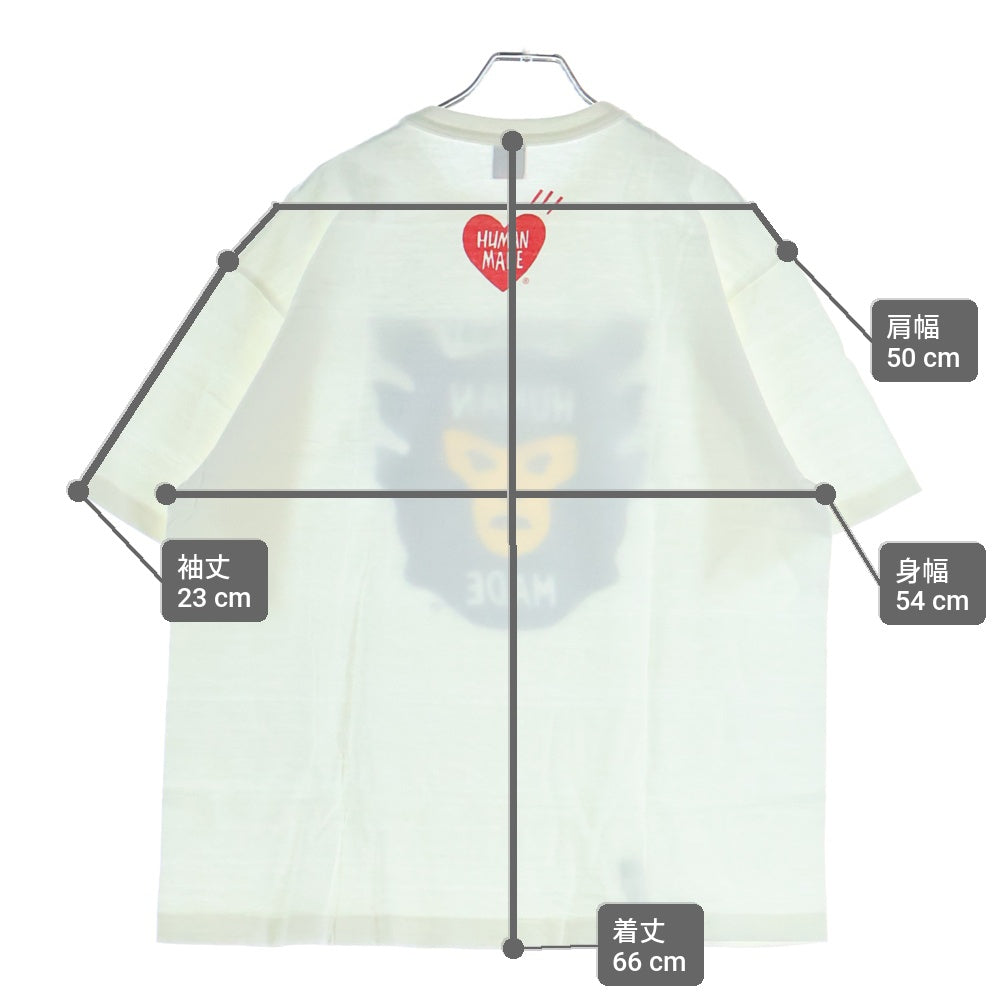 HUMAN MADE(ヒューマンメイド) Front Logo Print S/S Tee フロントロゴ 半袖Tシャツ ホワイト HM17TE022