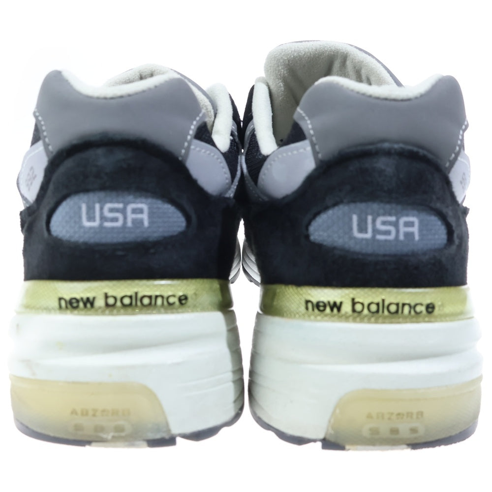 New Balance(ニューバランス) M992EB メッシュ スウェードレザー ローカットスニーカー ブラック US9.5/27.5cm