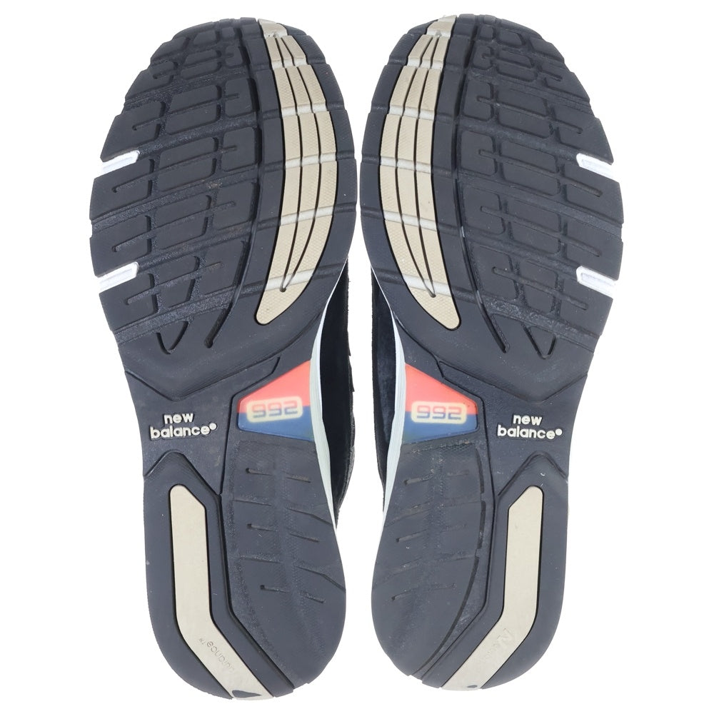 New Balance(ニューバランス) M992EB メッシュ スウェードレザー ローカットスニーカー ブラック US9.5/27.5cm