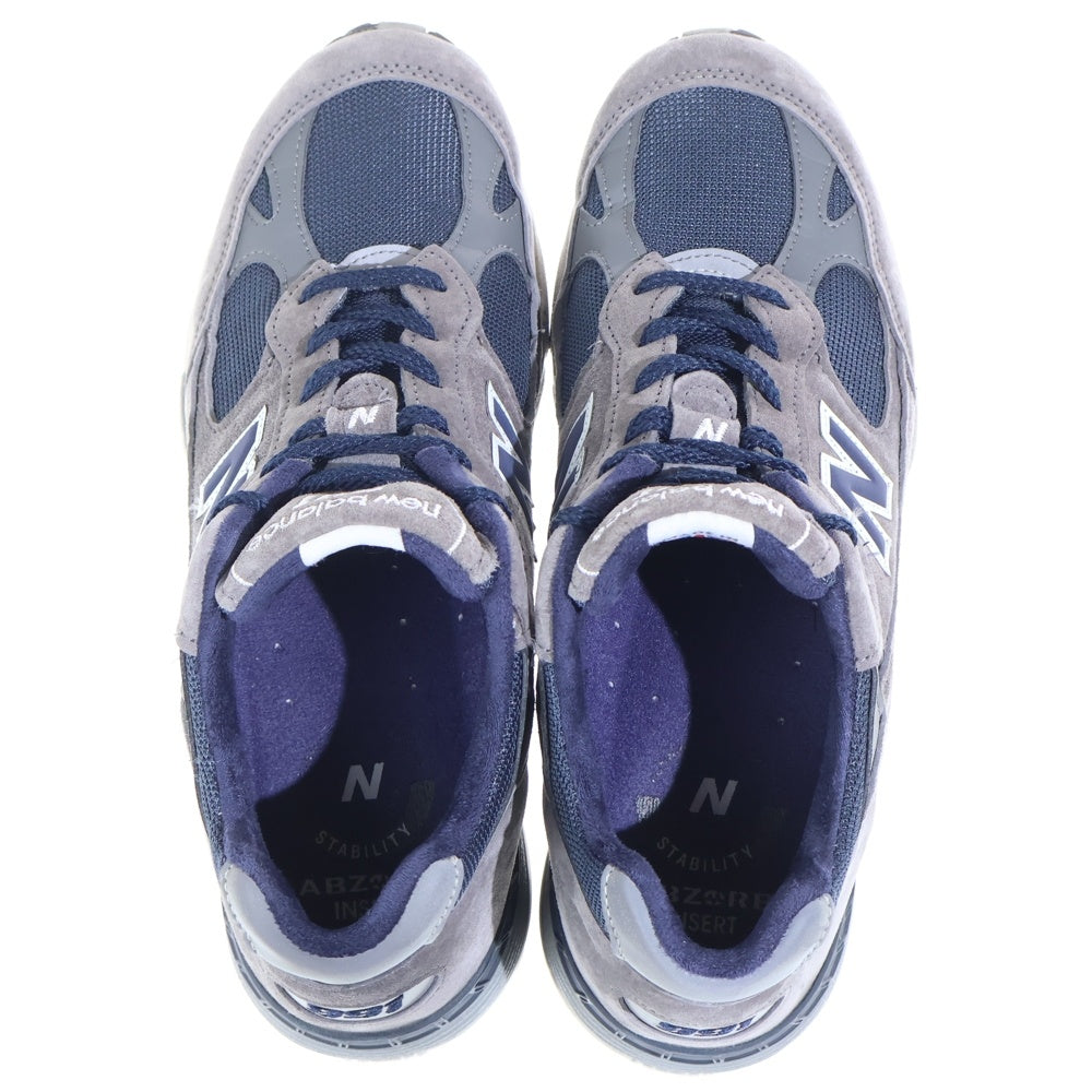 New Balance(ニューバランス) M991SGN メッシュ スウェードレザー ローカットスニーカー グレー/ネイビー US9.5/27.5cm