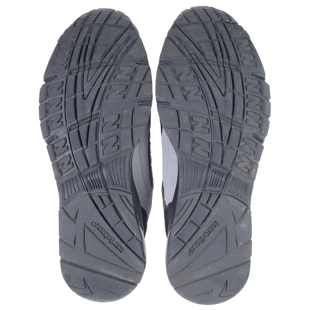 New Balance(ニューバランス) M991SRP ×Stray Rats ストレイラッツ メッシュ スウェードレザー ローカットスニーカー ブラック/パープル US9.5/27.5cm