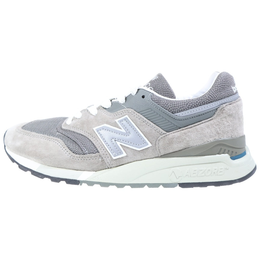 New Balance(ニューバランス) M9975GR メッシュ スウェードレザー ローカットスニーカー グレー US9.5/27.5cm