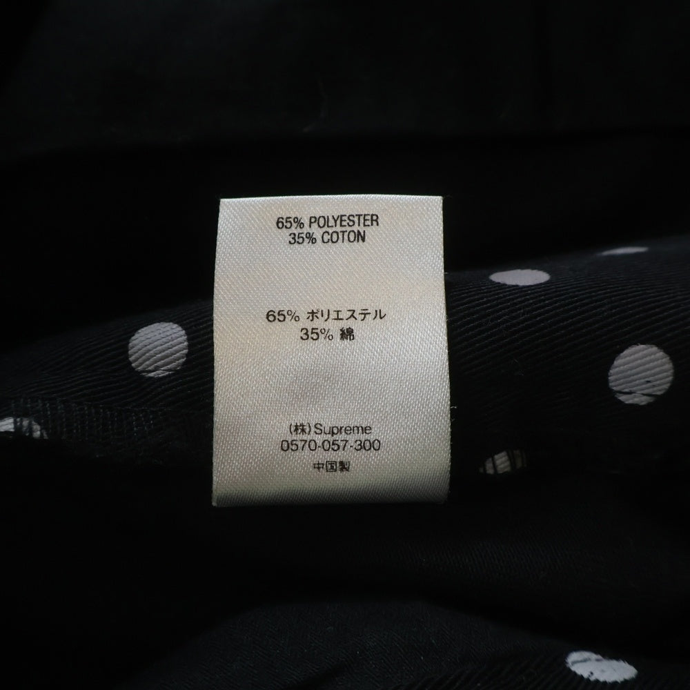 SUPREME(シュプリーム) 18AW Polka Dot Work Pant ポルカドットワークパンツ 水玉 トラウザー ブラック/ホワイト