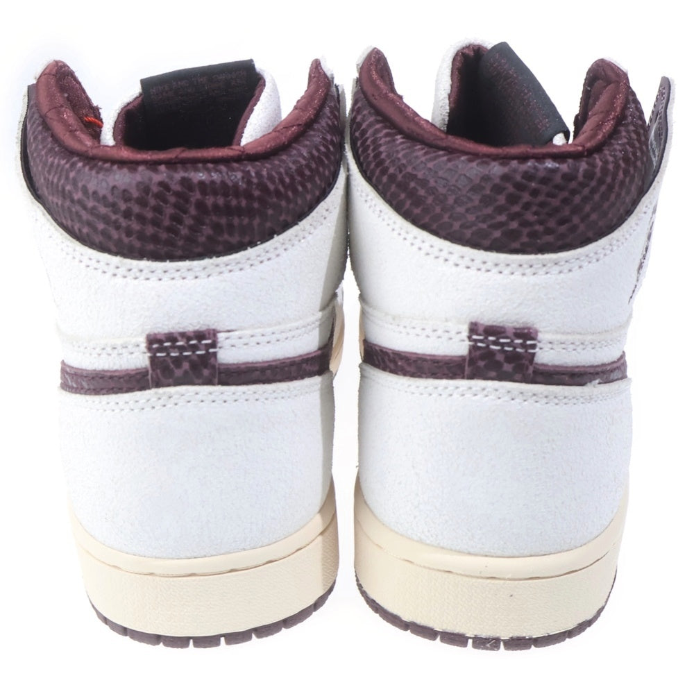 NIKE(ナイキ) ×A MA MANIERE AIR JORDAN 1 RETRO HIGH OG SP DO7097-100 アママニエール エアジョーダン1 ハイカットスニーカー グレー/ブラウン US8.5/26.5cm