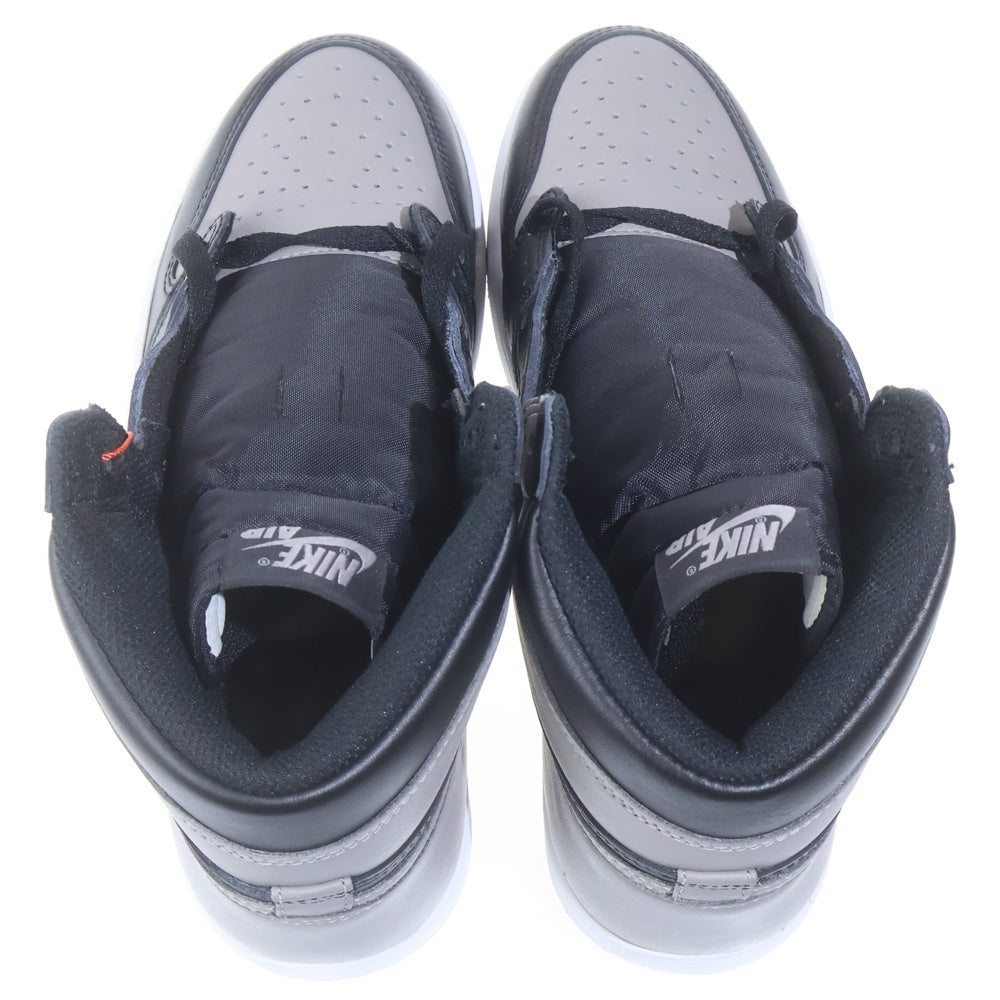 NIKE(ナイキ) AIR JORDAN 1 RETRO HIGH OG SHADOW 555088-013 エアジョーダン1 シャドー ハイカットスニーカー ブラック/グレー US8.5/26.5cm