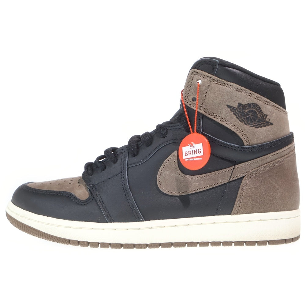NIKE(ナイキ) AIR JORDAN 1 RETRO HIGH OG PALOMINO DZ5485-020 エアジョーダン1 レトロ パロミノ ハイカットスニーカー ブラック/ブラウン US8/26cm