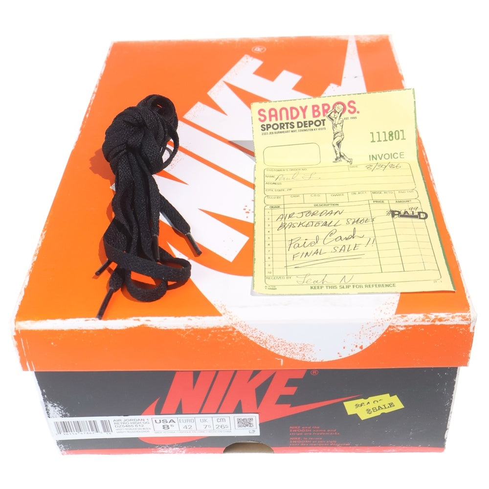 NIKE(ナイキ) AIR JORDAN 1 HIGH OG LOST & FOUND CHICAGO DZ5485-612 エアジョーダン1 ロスト&ファウンド ハイカットスニーカー ブラック/ホワイト/レッド US8.5/26.5cm