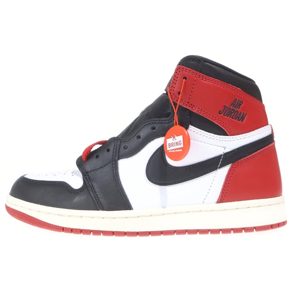 NIKE(ナイキ) AIR JORDAN 1 RETRO HIGH OG BLACK TOE DZ5485-106 エアジョーダン1 ブラックトゥ つま黒 ハイカットスニーカー ブラック/ホワイト/レッド US8/26cm