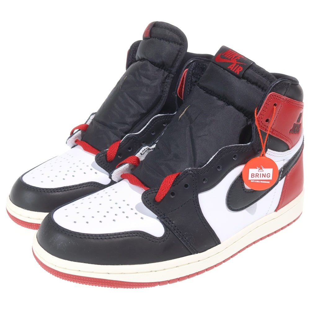 NIKE(ナイキ) AIR JORDAN 1 RETRO HIGH OG BLACK TOE DZ5485-106 エアジョーダン1 ブラックトゥ つま黒 ハイカットスニーカー ブラック/ホワイト/レッド US8/26cm