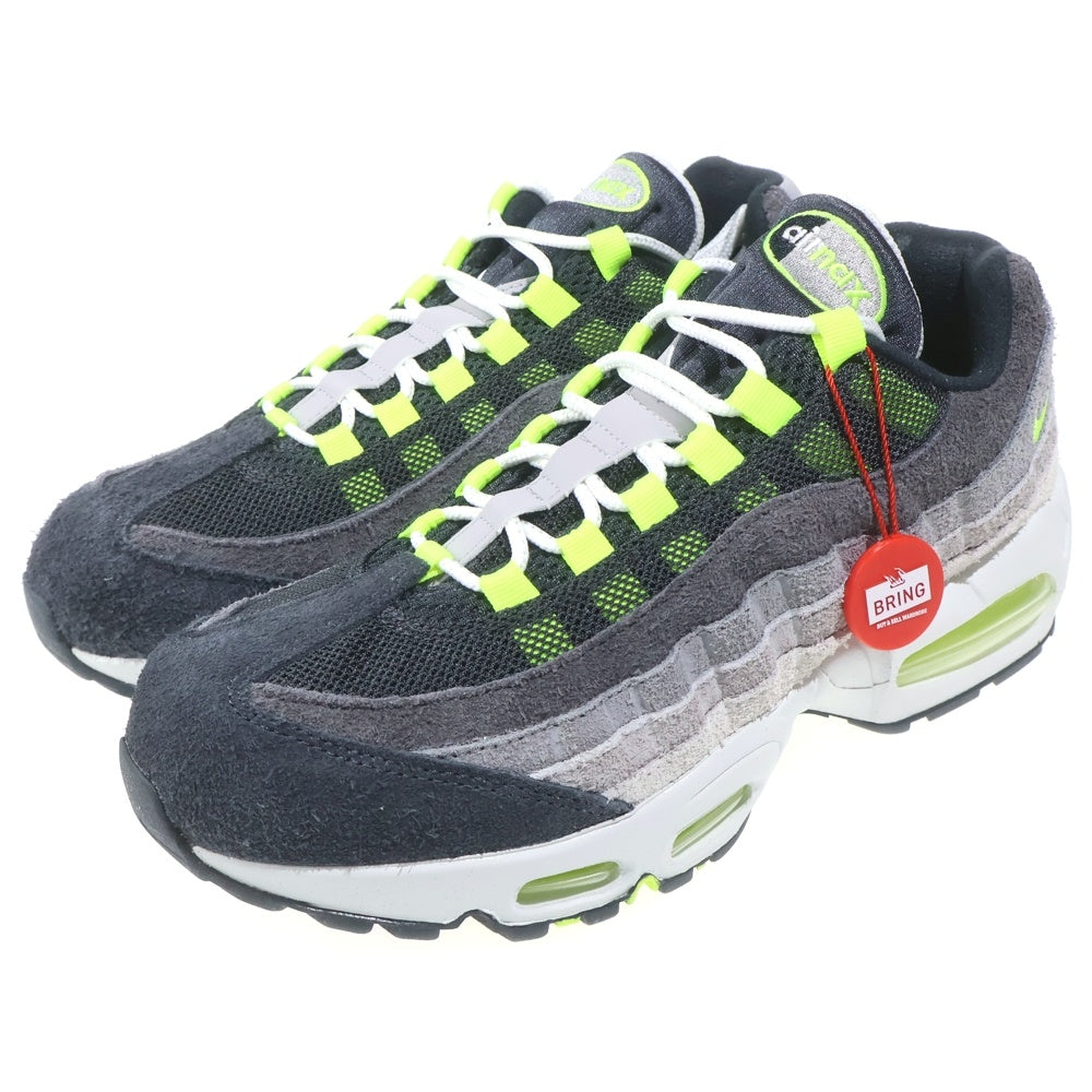 NIKE(ナイキ) ×MoMA Design Store Exclusive AIR MAX 95 OG HM4738-001 モマデザイン エアマックス95 ローカットスニーカー グレー/ブラック/イエロー US8.5/26.5cm