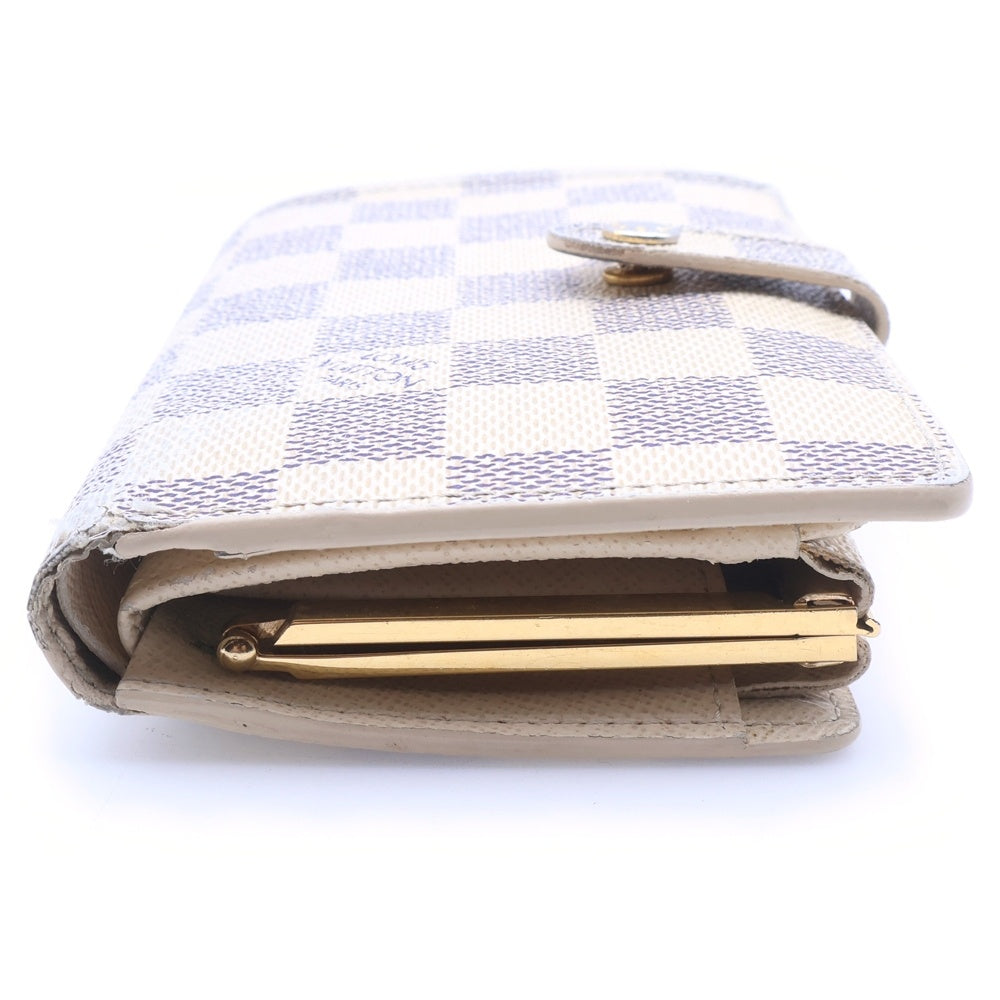 LOUIS VUITTON(ルイヴィトン) ダミエアズール ポルトモネ ビエ ヴィエノワ 2つ折り財布 レディース ホワイト N61676
