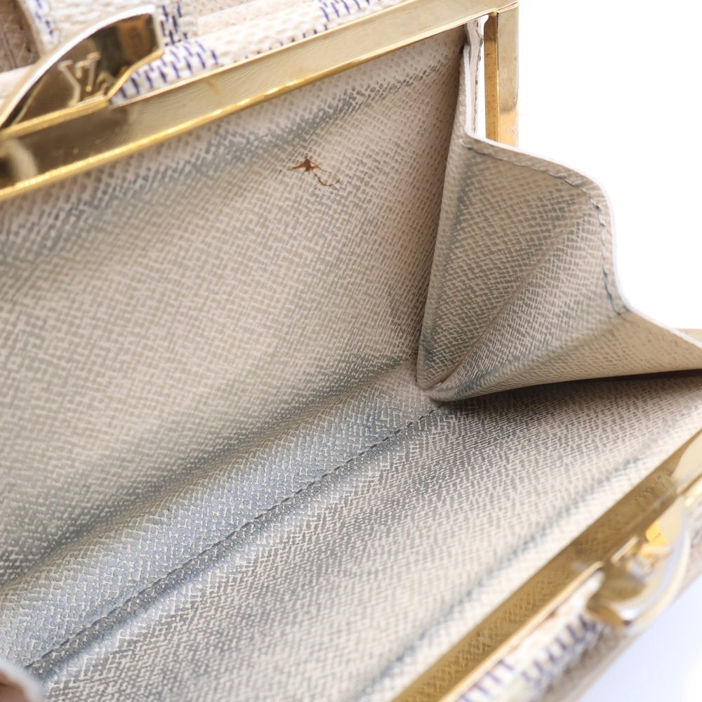 LOUIS VUITTON(ルイヴィトン) ダミエアズール ポルトモネ ビエ ヴィエノワ 2つ折り財布 レディース ホワイト N61676