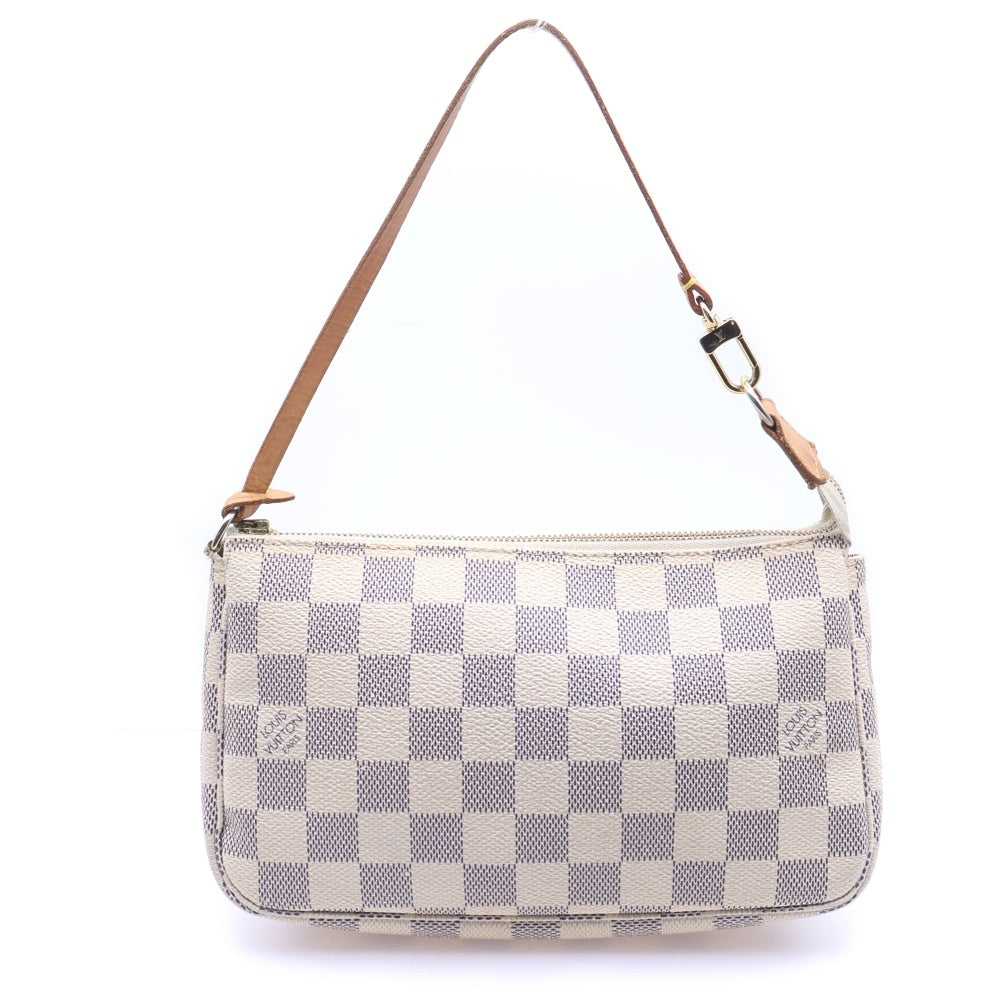 LOUIS VUITTON(ルイヴィトン) ダミエアズール ポシェット アクセソワール バッグ ポーチ ホワイト レディース N51986