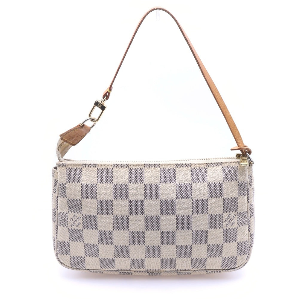 LOUIS VUITTON(ルイヴィトン) ダミエアズール ポシェット アクセソワール バッグ ポーチ ホワイト レディース N51986