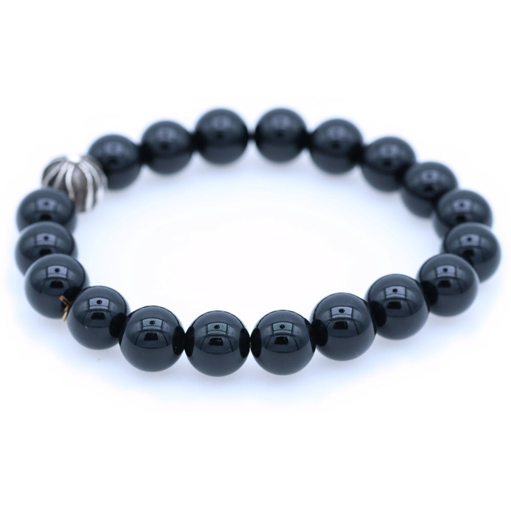 CHROME HEARTS(クロムハーツ) 10mm BEAD 10mm ビーズブレス BEAD 10mm ビーズブレスレット ブラック