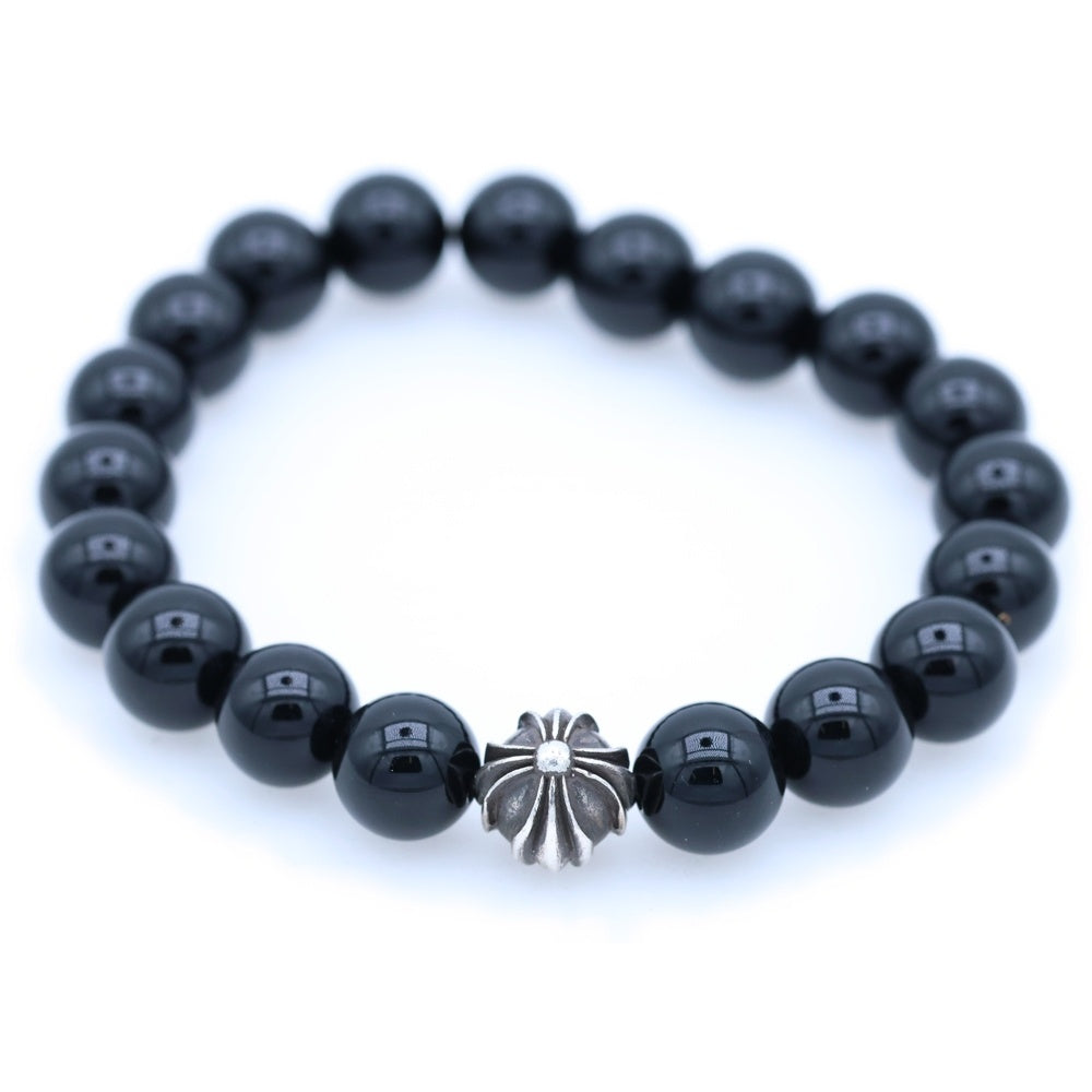 CHROME HEARTS(クロムハーツ) 10mm BEAD 10mm ビーズブレス BEAD 10mm ビーズブレスレット ブラック