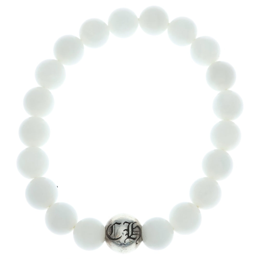 CHROME HEARTS(クロムハーツ) 10mm BEAD 10mm ビーズブレス BEAD 10mm ビーズブレスレット ホワイト/ブレスレット