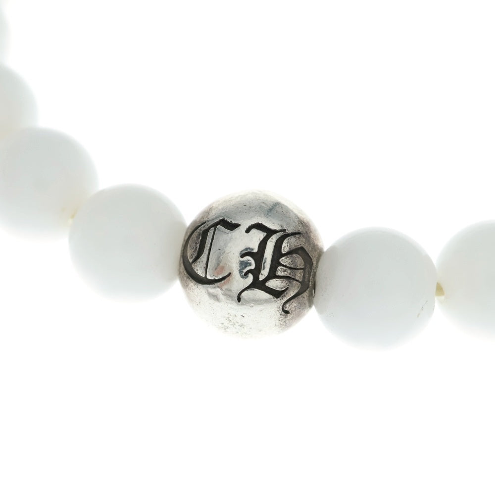 CHROME HEARTS(クロムハーツ) 10mm BEAD 10mm ビーズブレス BEAD 10mm ビーズブレスレット ホワイト/ブレスレット